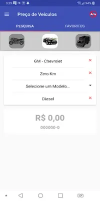 Preço de Veículos android App screenshot 7